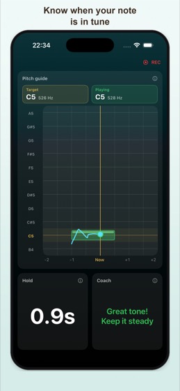 Practice screen