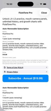 Pro upgrade sheet